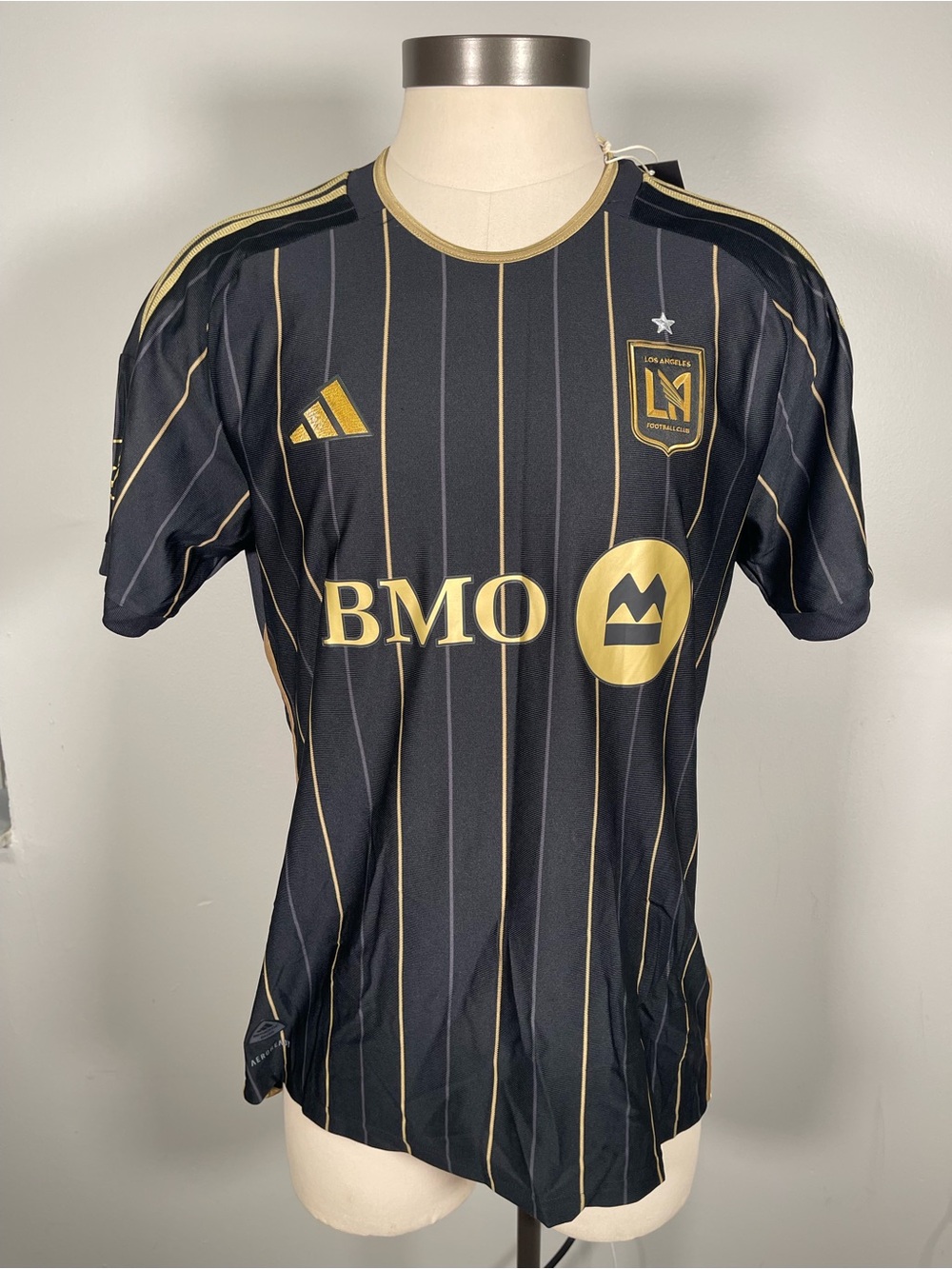 NWT - adidas LAFC MLS Soccer Authentic Jersey D. Bouanga #99 - Black/Gold - L